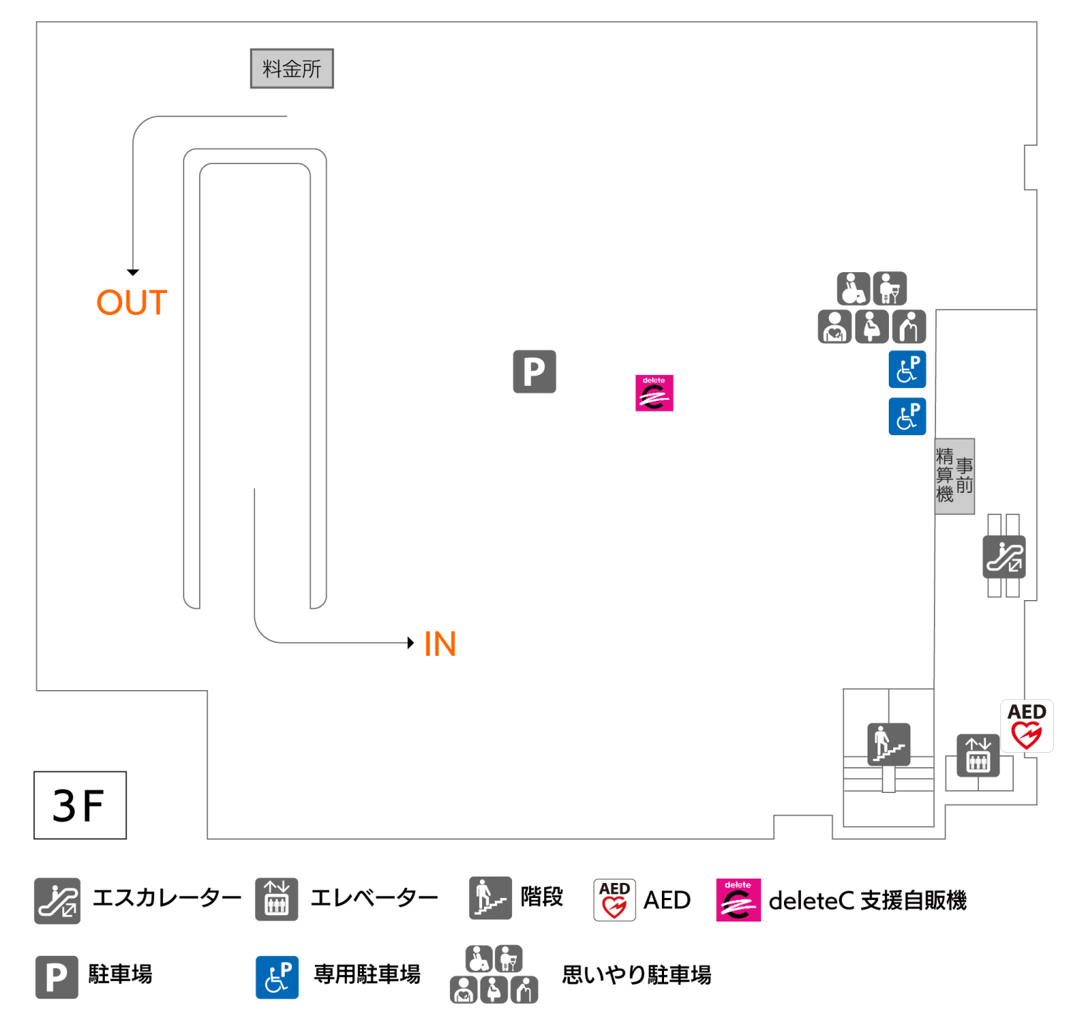 BiVi二条3Fフロアマップ