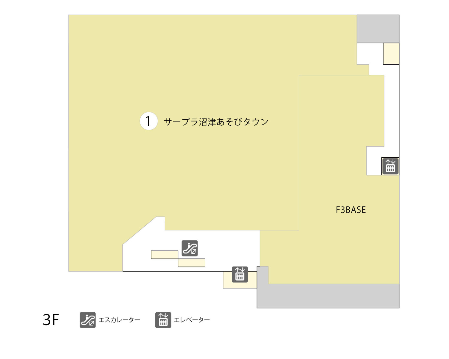 BiVi沼津3Fフロアマップ