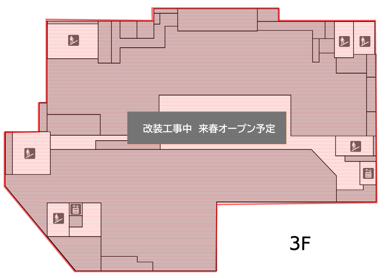 BiVi仙台駅東口3Fフロアマップ