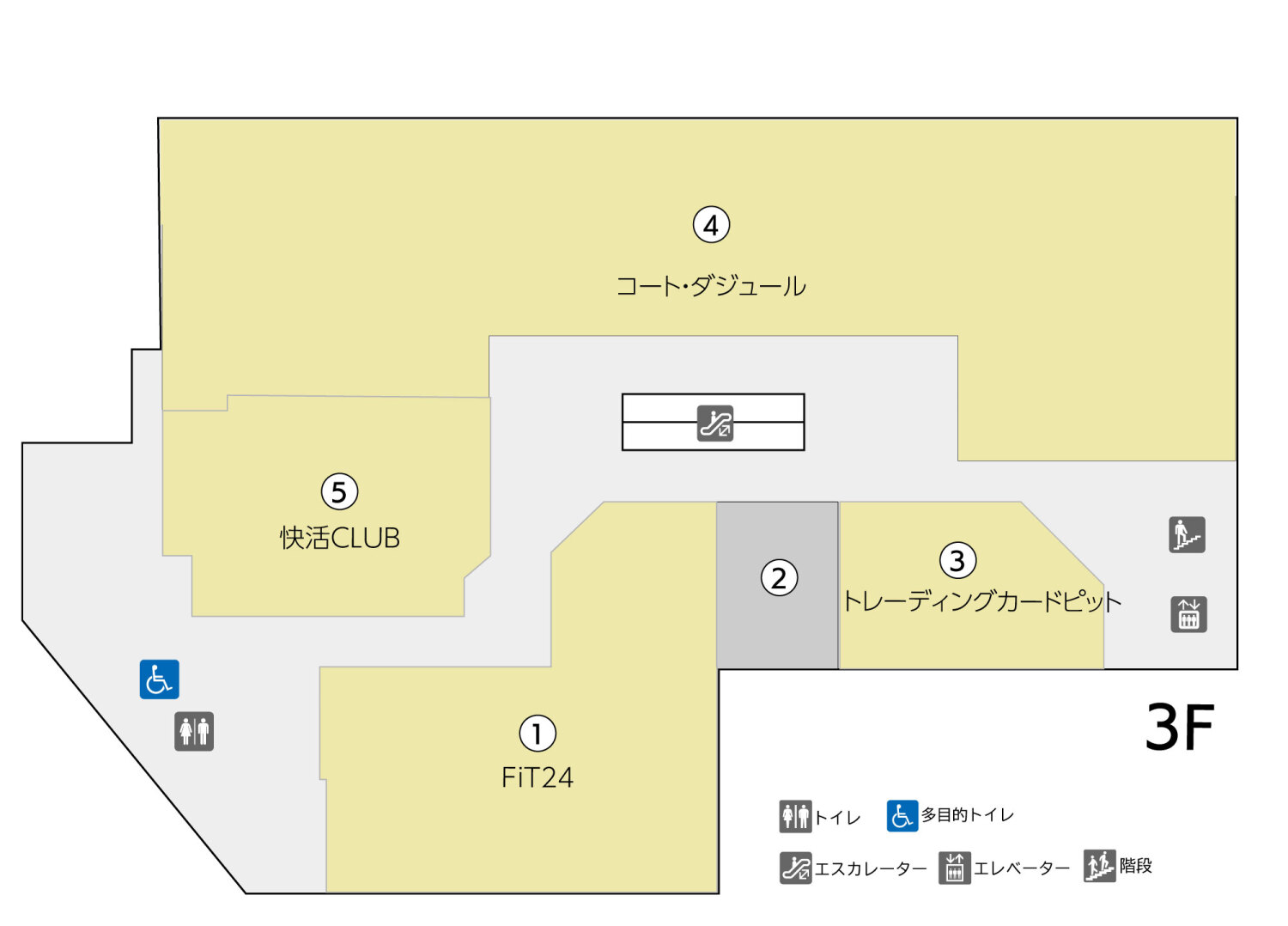 BiVi仙台駅東口3Fフロアマップ