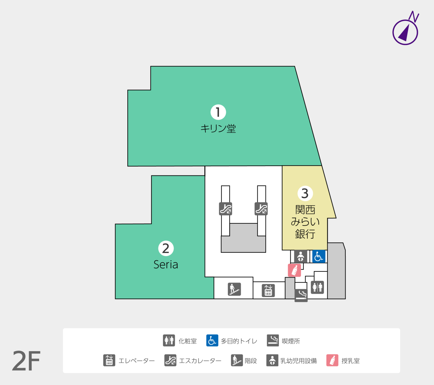BiVi千里山2Fフロアマップ
